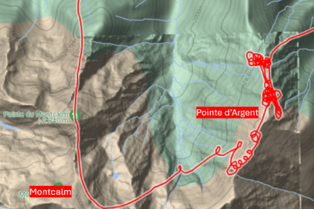 Vol en approche du Montcalm