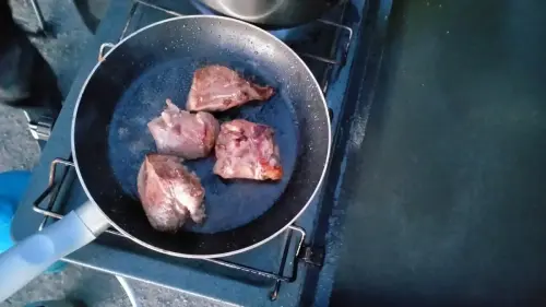 Cuisson du cerf par Pierrot